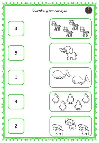 Ficha 05 Cuenta y empareja