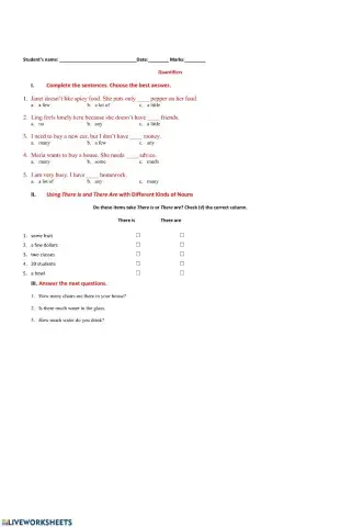 There is and There are