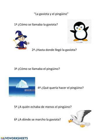 La gaviota y el pingüino