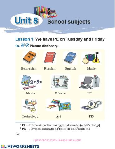 Form4. Unit 8. Lesson 1