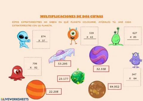 Multiplicaciones por dos cifras
