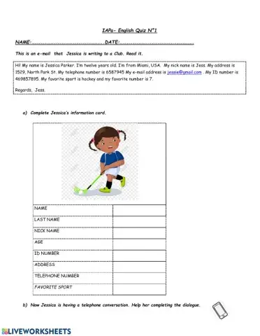 Personal information