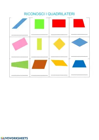 Riconosci i quadrilateri