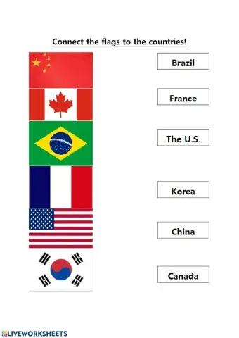 5th grade EFL worksheet: Where are you from?