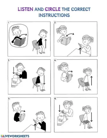 Classroom instructions