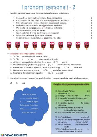 Pronomi Personali - 2