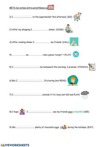 The future using will