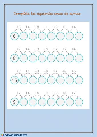 Serie de sumas