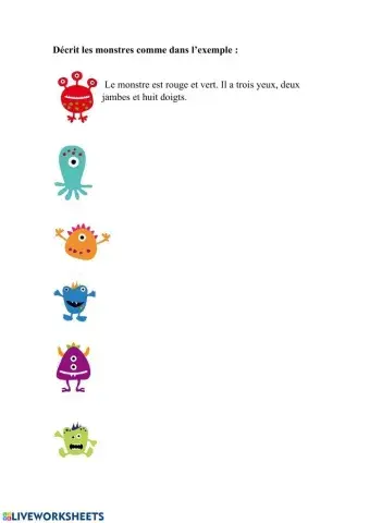 Les parties du corps 4º