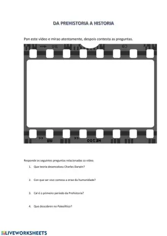 Da Prehistoria a Historia