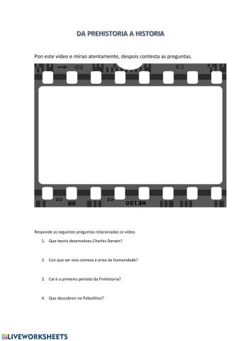 Da Prehistoria a Historia