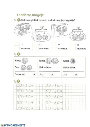 Eurai ir euro centai