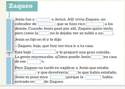 Jesús y Zaqueo