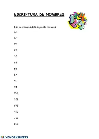 Escriptura de nombres