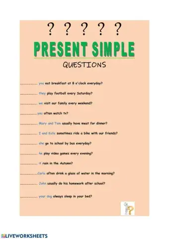 Present Simple - Questions