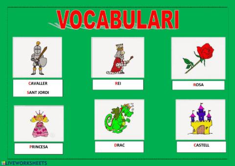 Vocabulari Sant Jordi
