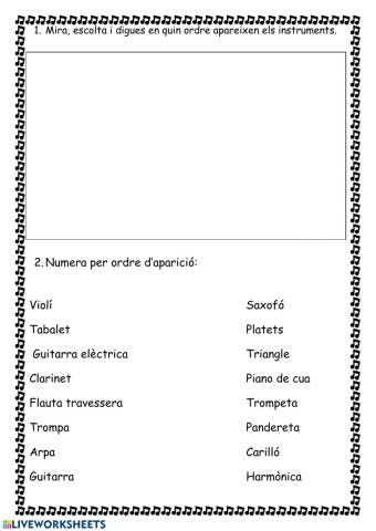 Instruments musicals