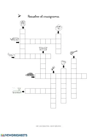 Crucigrama palabras con g-gu-gü