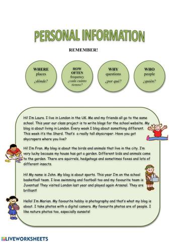 Personal information