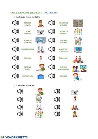 Things we like doing