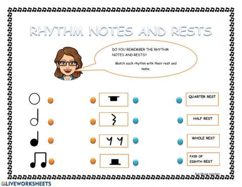 Rhythm notes and rests