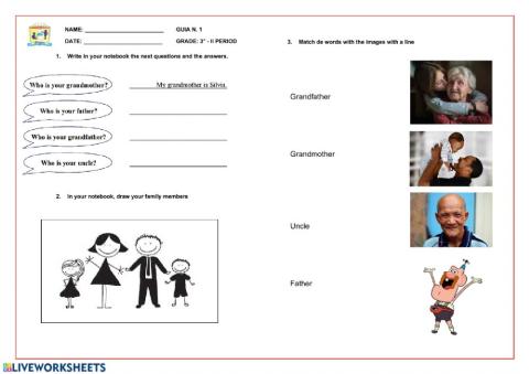 My family and I Excersice