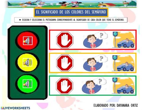 El significado de los colores del Semáforo