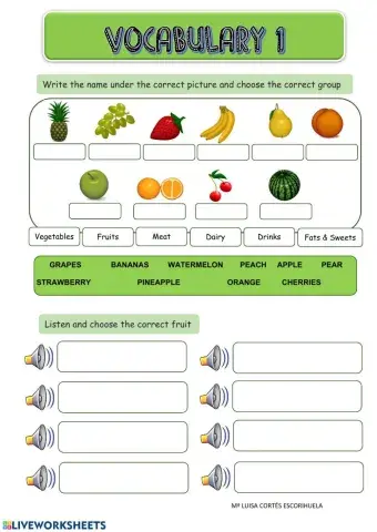 Restaurant vocabulary 1