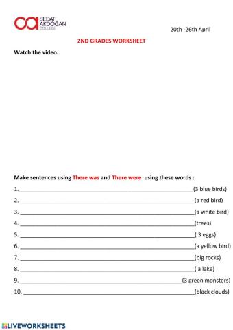 There was there were