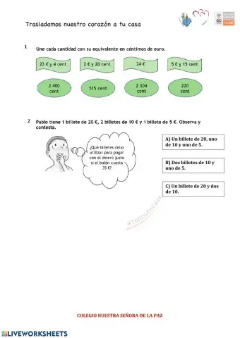 Repaso Billetes y monedas