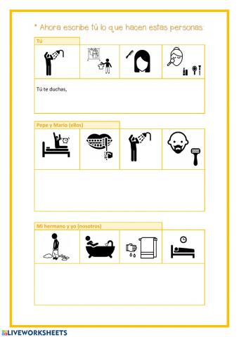 Los verbos reflexivos