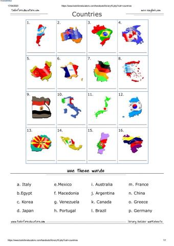 Time Zones Starter Unit 2 - Countries