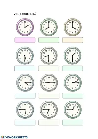 Zer ordu da (analogikoa) 4