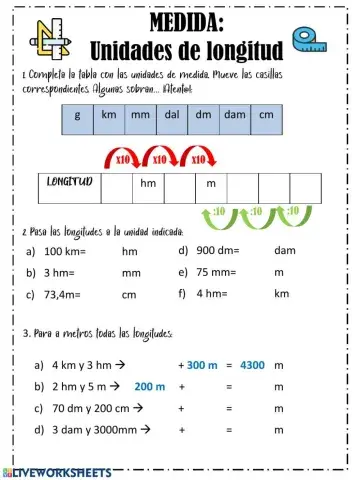 Medida: Unidades de longitud