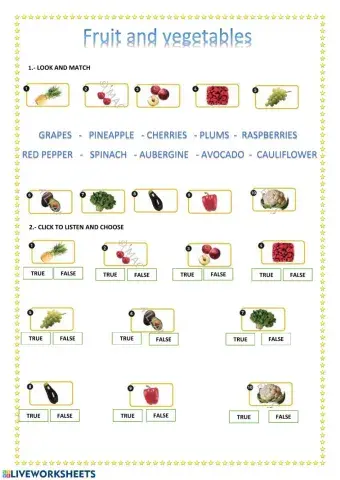 Fruit and Vegetables. New Tiger 5