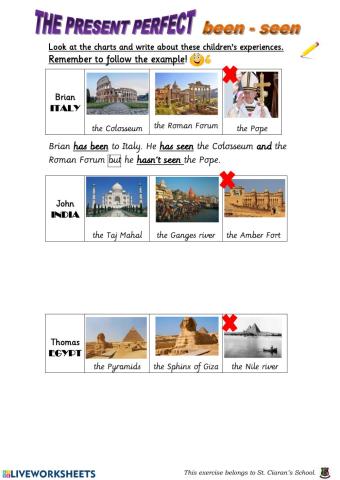 Present Perfect - Been-Seen