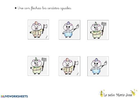 Juega con los tres cerditos