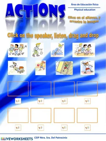 Actions 1º - 2º Worksheet