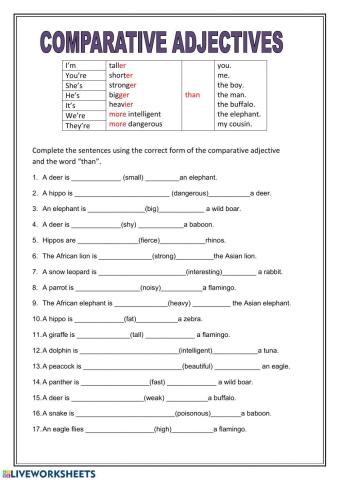 Grammar: Comparative Adjectives