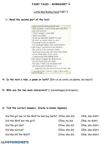 Little red Riding Hood part 2