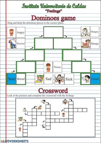 Feelings dominoes game