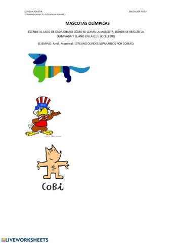 Mascotas olimpicas