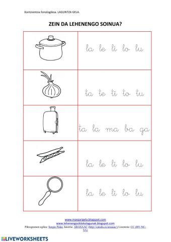 Kontzientzia fonologikoa 1