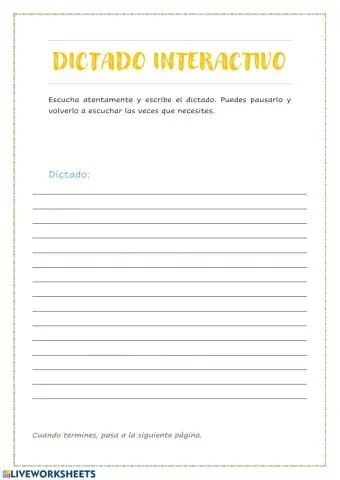Dictado interactivo