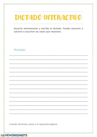 Dictado interactivo