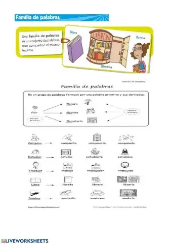 La familia de palabras comunes