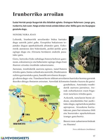 Irunberriko arroilan