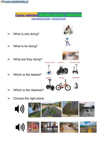 Riding funny vehicles