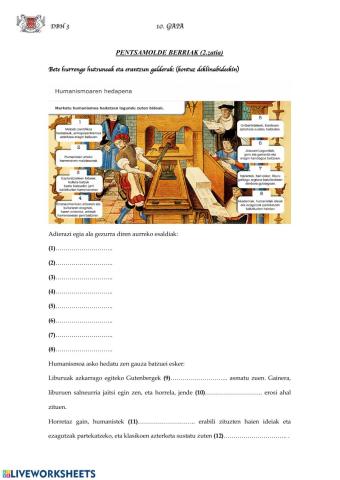 (DBH 3) Pentsamolde berriak (2)