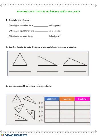 Triángulos por lados